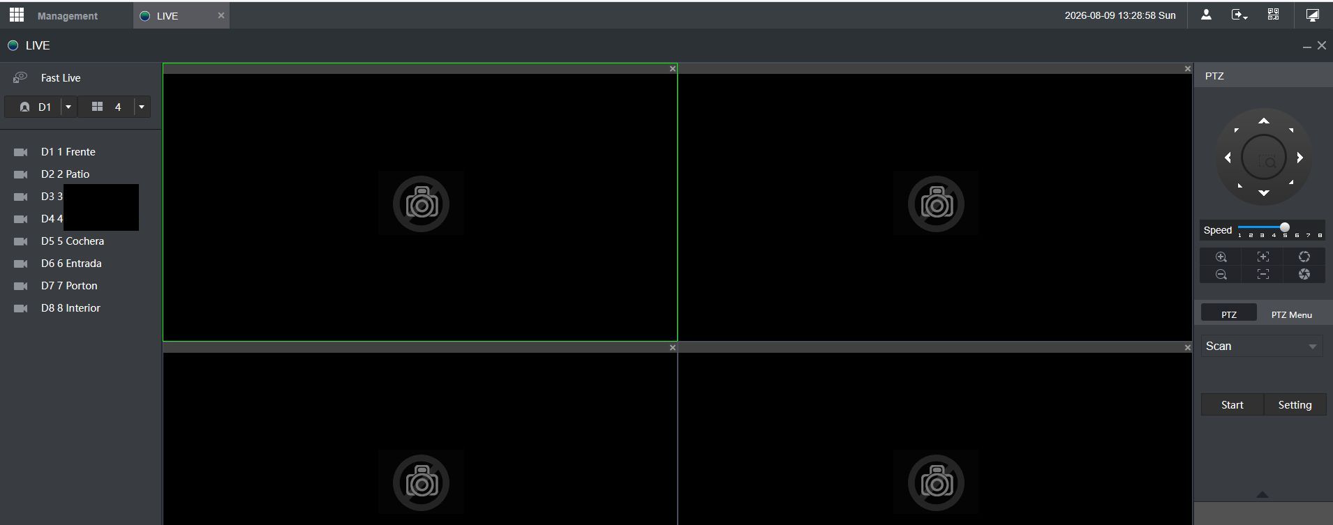 2. NVR Live view