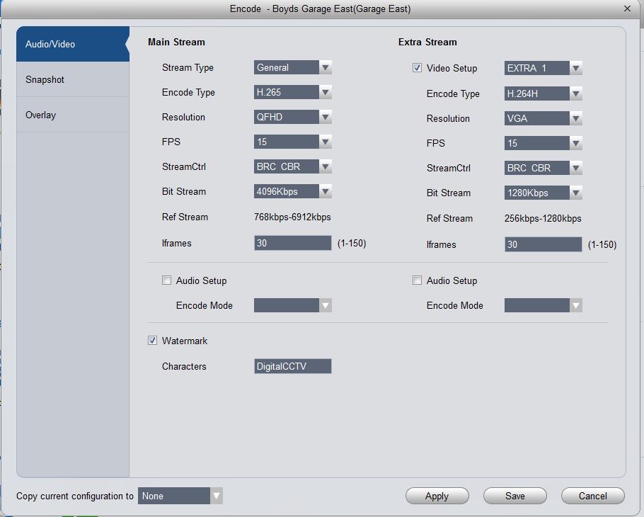 Encode Settings Normal Camera.JPG